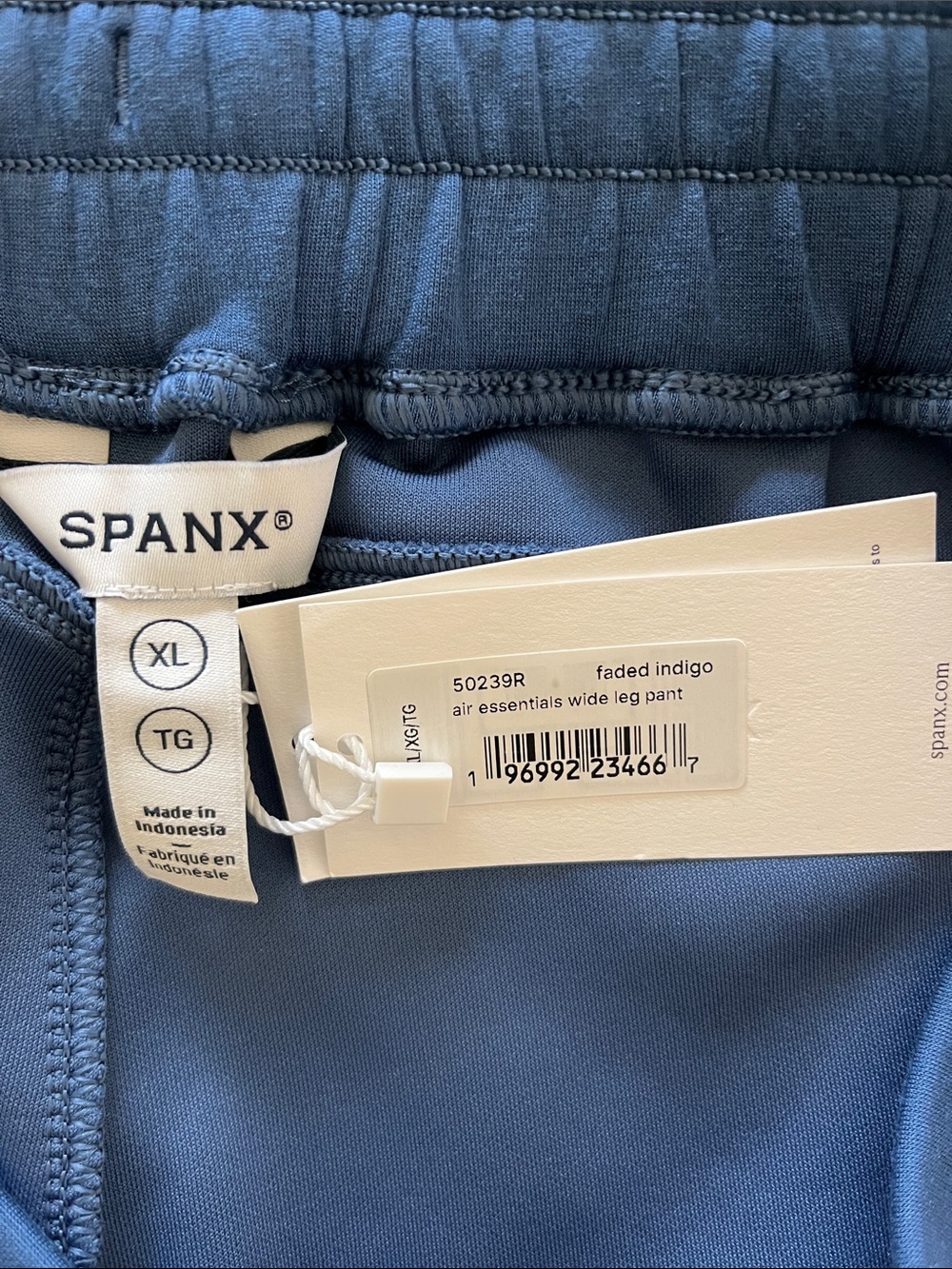 Spanx Air Essentials Wide Leg Pants Sz XL Faded Indigo NWT - Picture 4 of 5